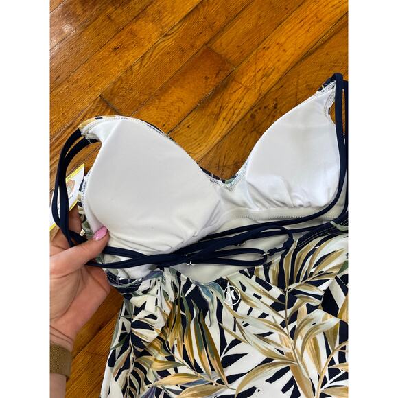 NWT Hurley Tropical Print One Piece Swimsuit Women’s Size Small Full Coverage - Picture 4 of 4